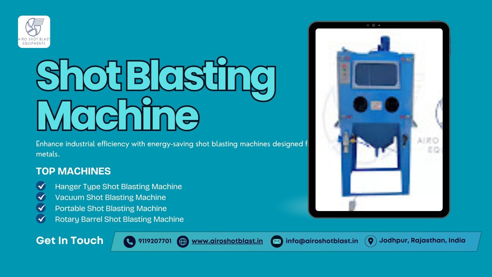 Best Shot Blasting Machine from Airo Shot Blast Equipments