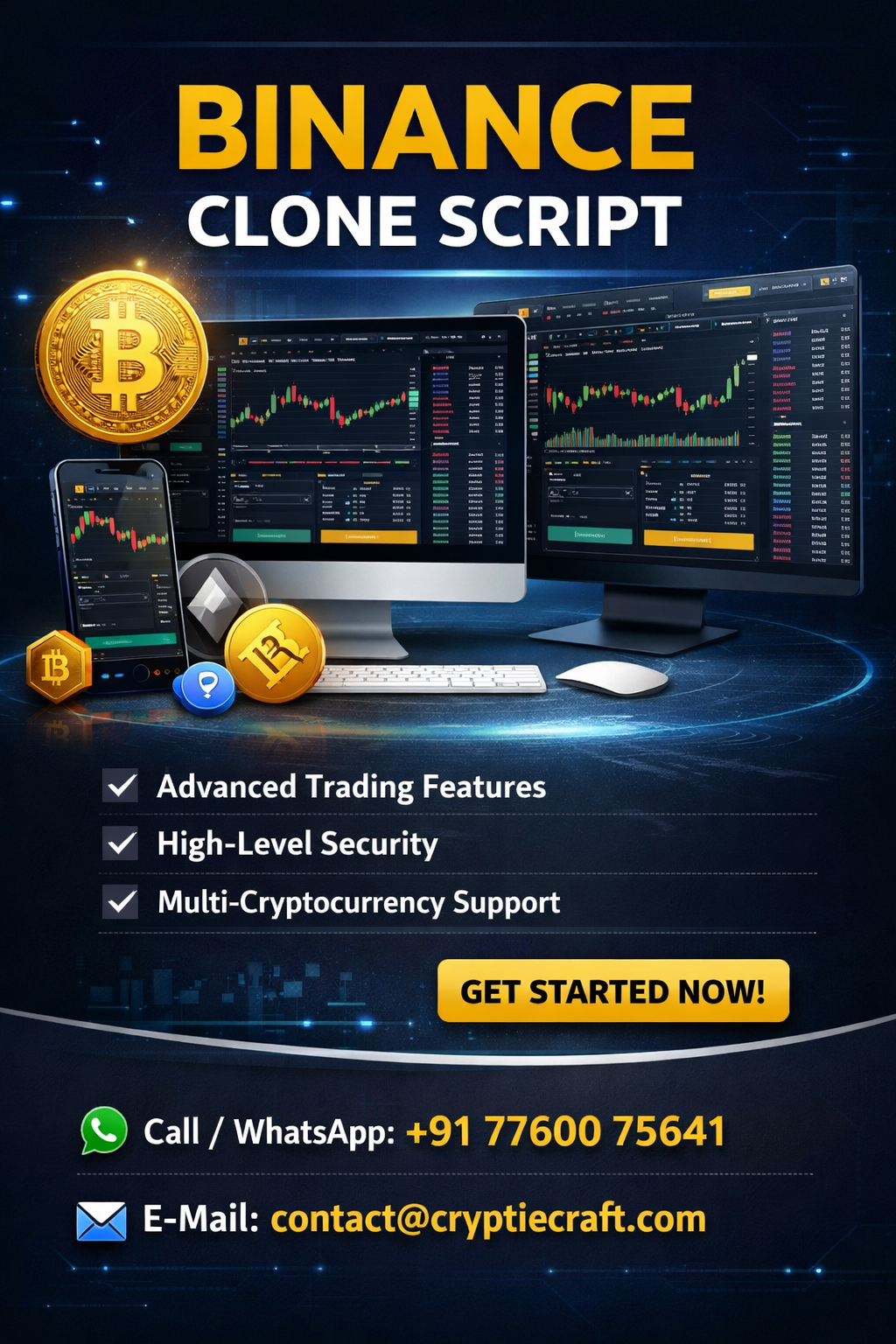 Start a Binance Like Trading Platform Fast with Cryptiecraft