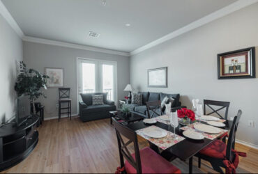 Fully Furnished all utilities included Midrise Condo – 1/2 block from Galleria Mall