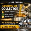 Professional Cooking Oil Collector Services by Alpha Pumping