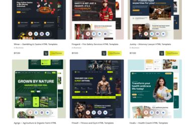 Top Premium HTML Templates for Professional and Responsive Websites