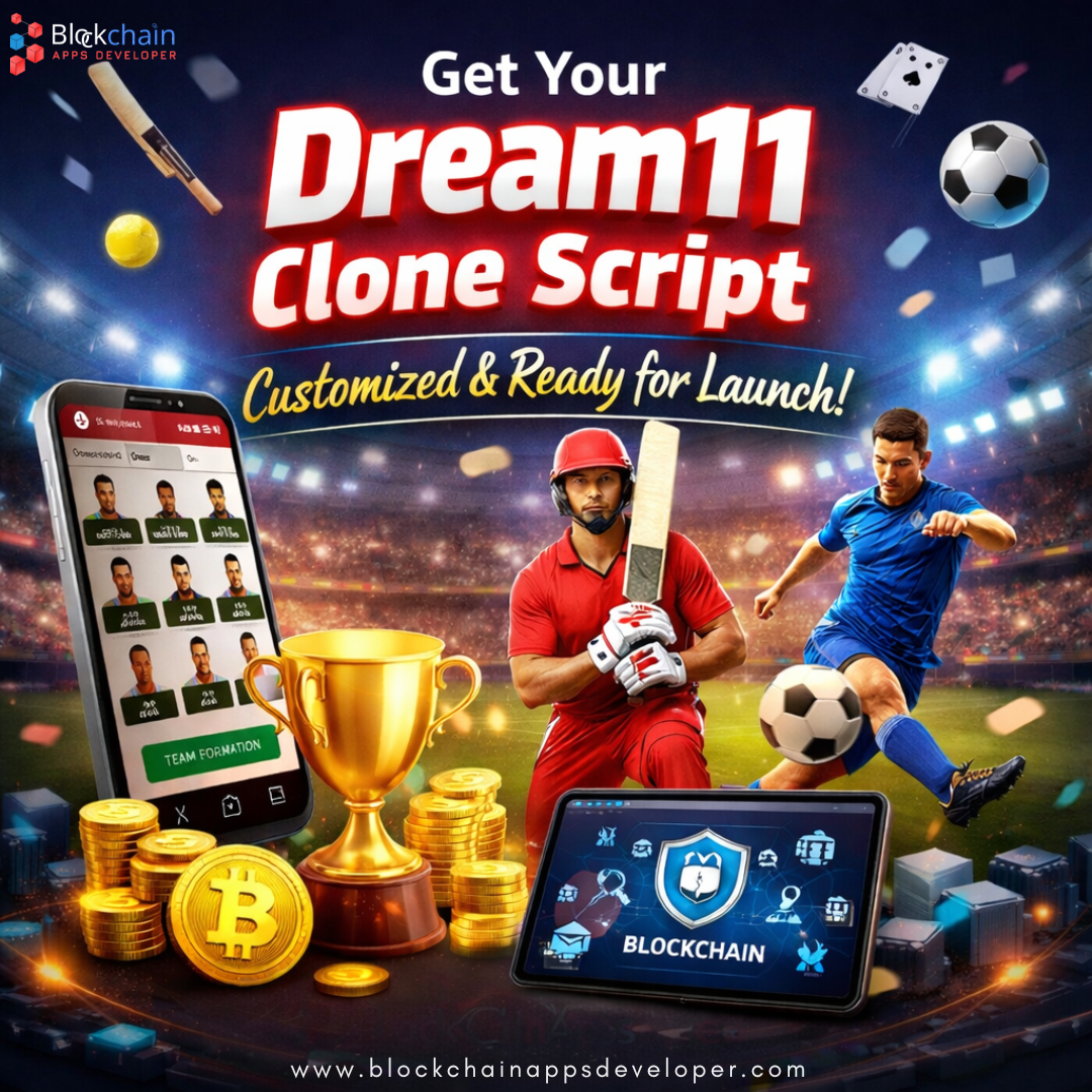 Get Your Dream11 Clone Script Customized & Ready for Launch with BlockchainAppsDeveloper