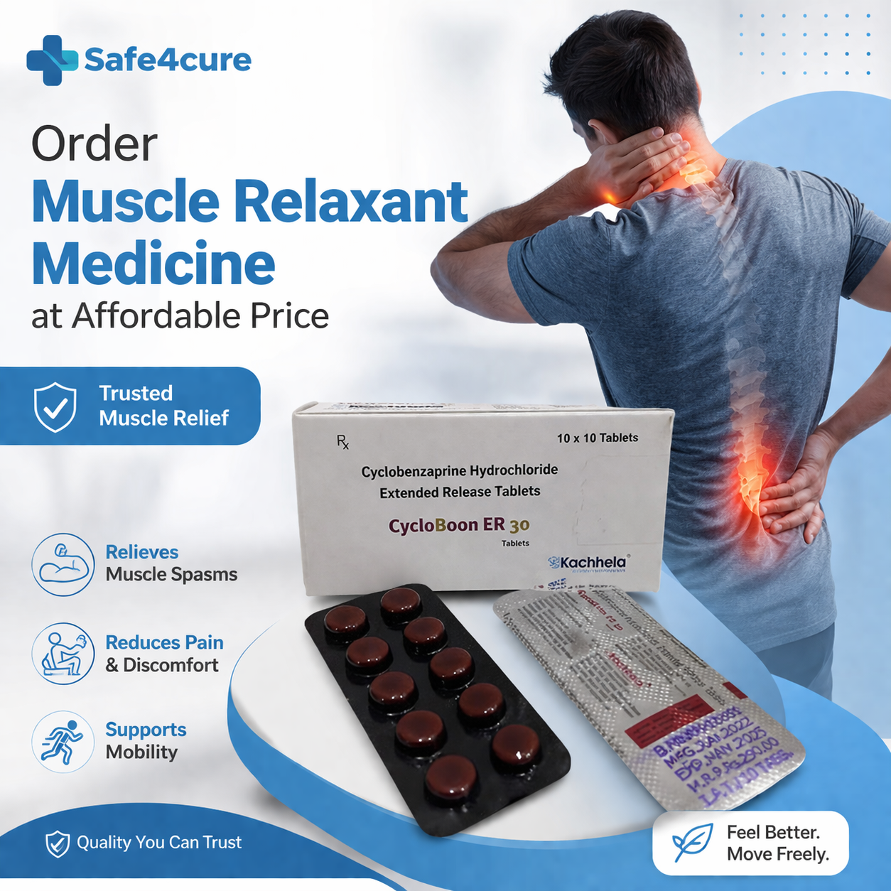 Order Muscle Relaxant Medicine at Affordable Price