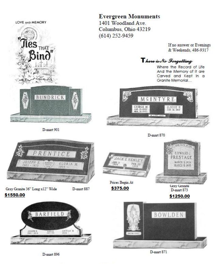 Evergreen Cemetery – Evergreen Monuments