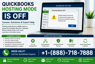 How to fix "QuickBooks Hosting Mode is Off"? Call +1-(888)-718-7888?
