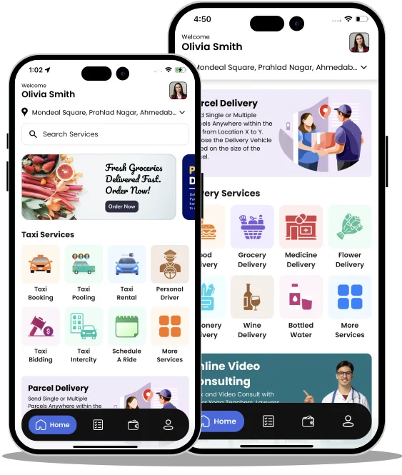 Gojek Clone AI-powered – Multi Service App Development