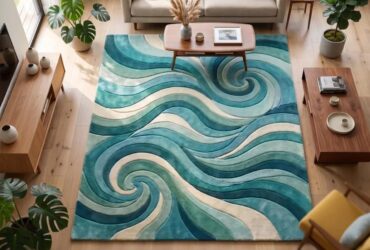 Modern hand-made Velmora Rugs Living