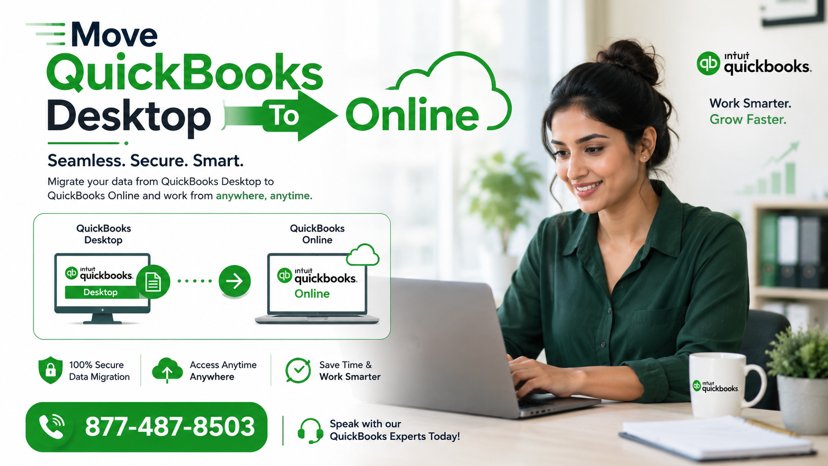 Move QuickBooks Desktop to Online – Seamless Data Migration Support at 877-487-8503