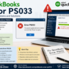 QuickBooks PS033 Error: Causes, Fixes & Solutions