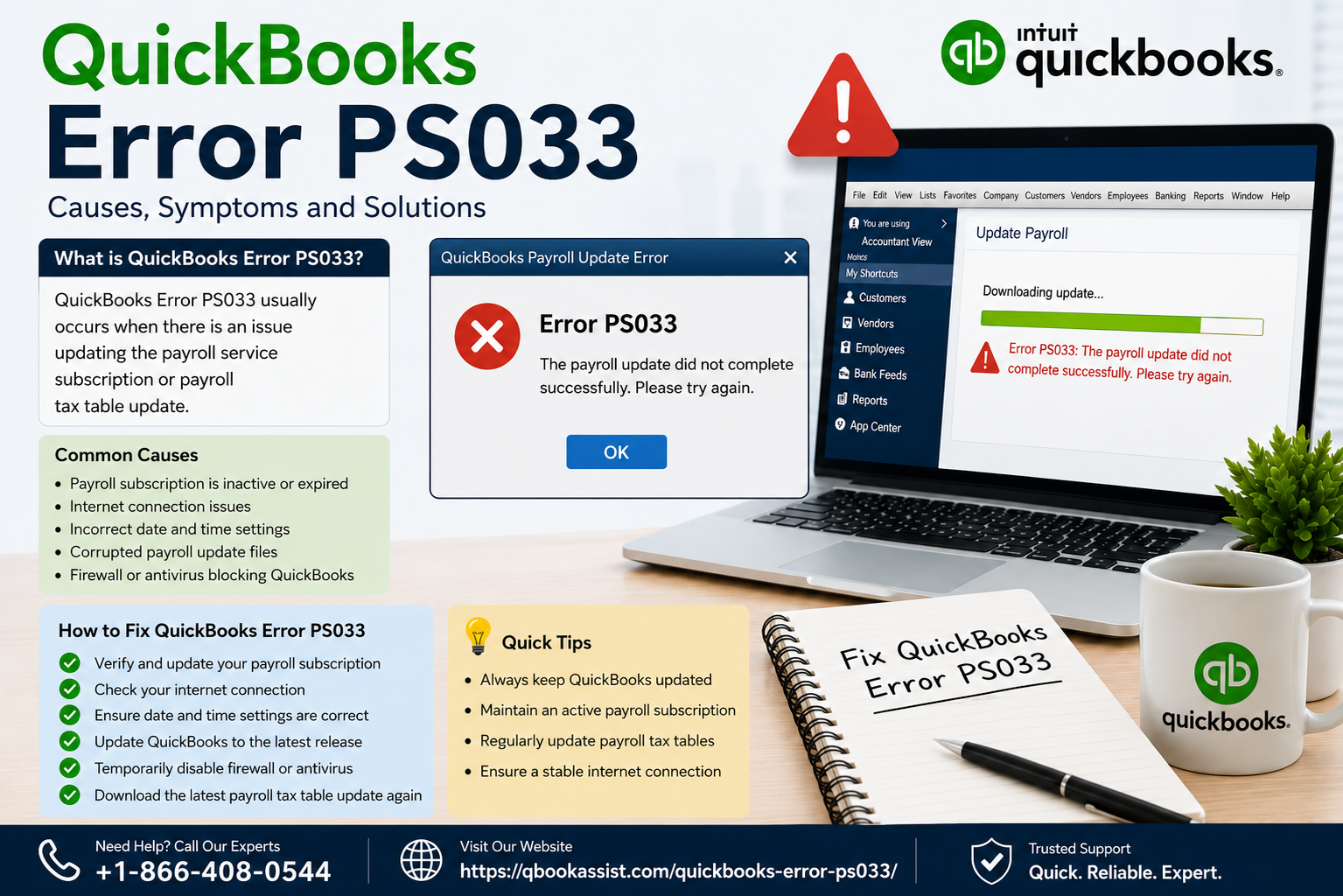 QuickBooks PS033 Error: Causes, Fixes & Solutions - Free Local Classifieds Ads: Jobs, Apartments, Homes for Sale, New/Used Cars - Fendies™