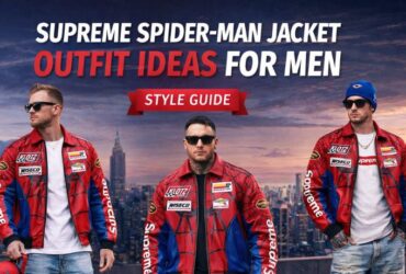 Supreme Spider Man Leather Jacket