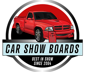 Premium Custom Car Show Boards & Vehicle Display Signs by Boards By Nick