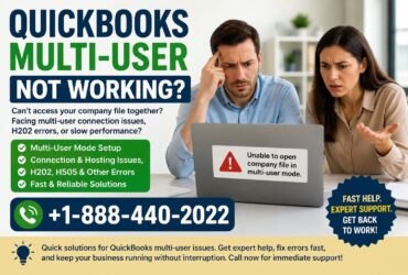 +1-888-440-2022 How to Fix Multi User Mode Not Working in QuickBooks Quickly?
