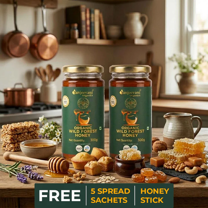 Raw forest honey