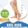 SNUG360 15-20 mmHg Knee High Compression Socks – All-Day Leg Support & Comfort