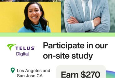 Paid In-Person Research Study — Openings in Glendale, Los Angeles & San Jose