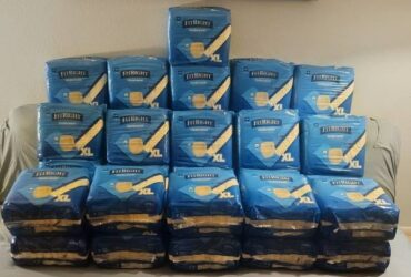 Diapers, briefs and pads