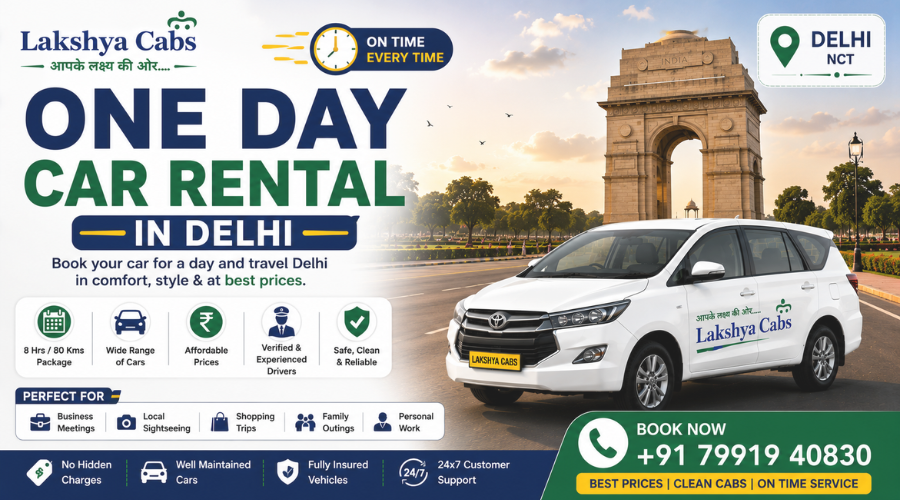 What Is One Day Car Rental in Delhi?