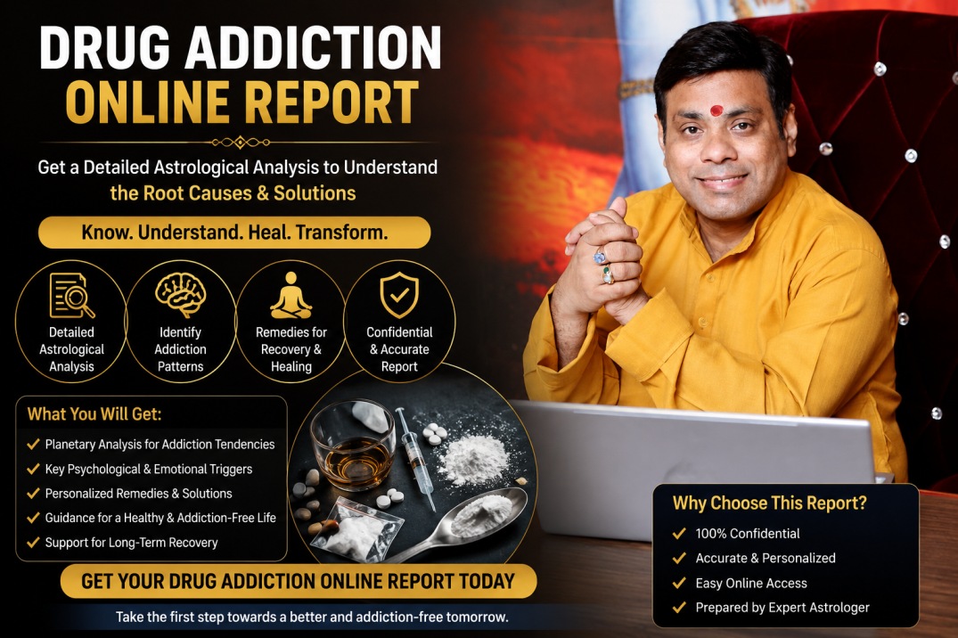 Book Your Drug Addiction Astrology Report Today