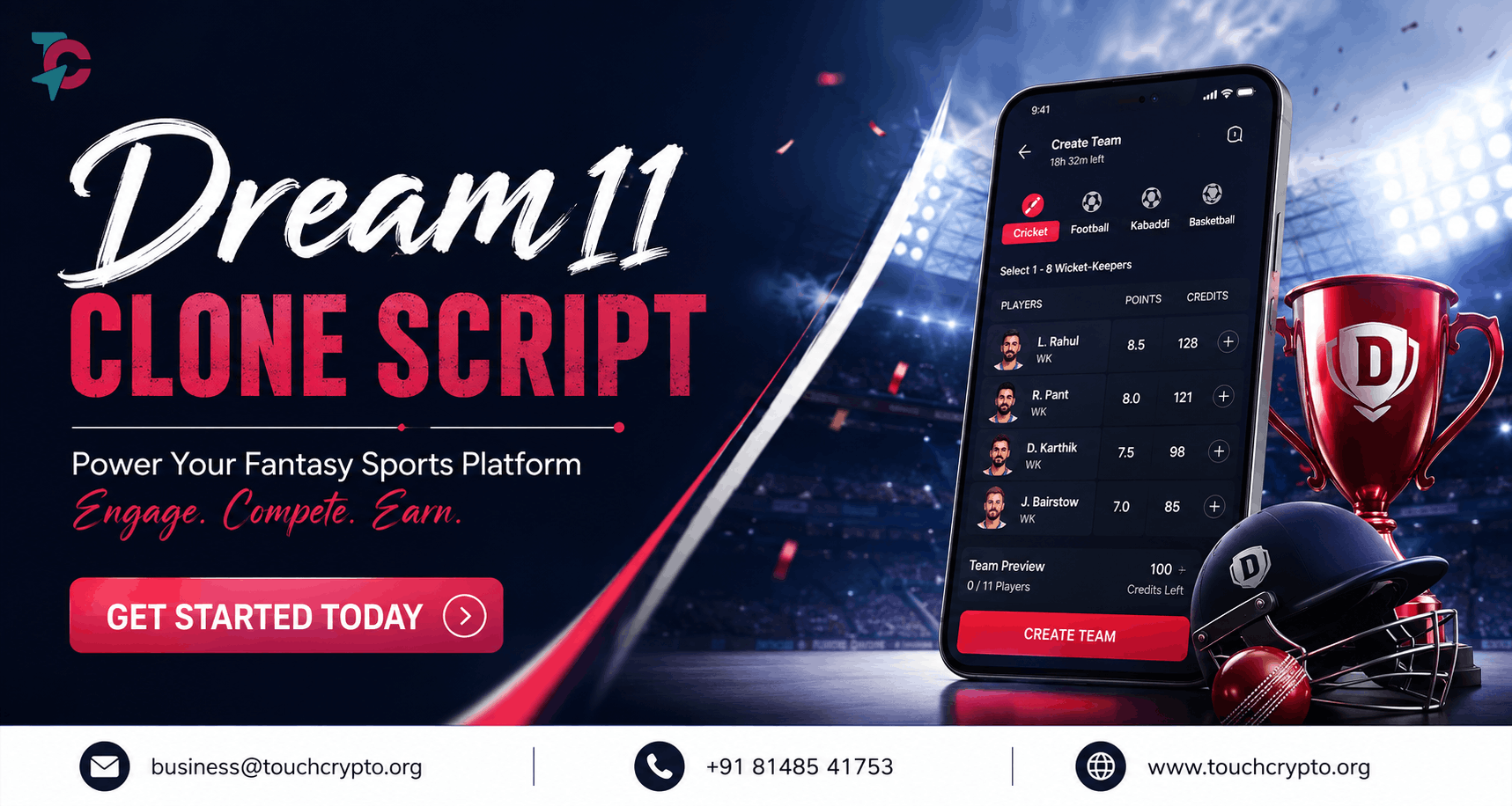 Don't Delay Your Launch—Choose Dream11 Clone Script