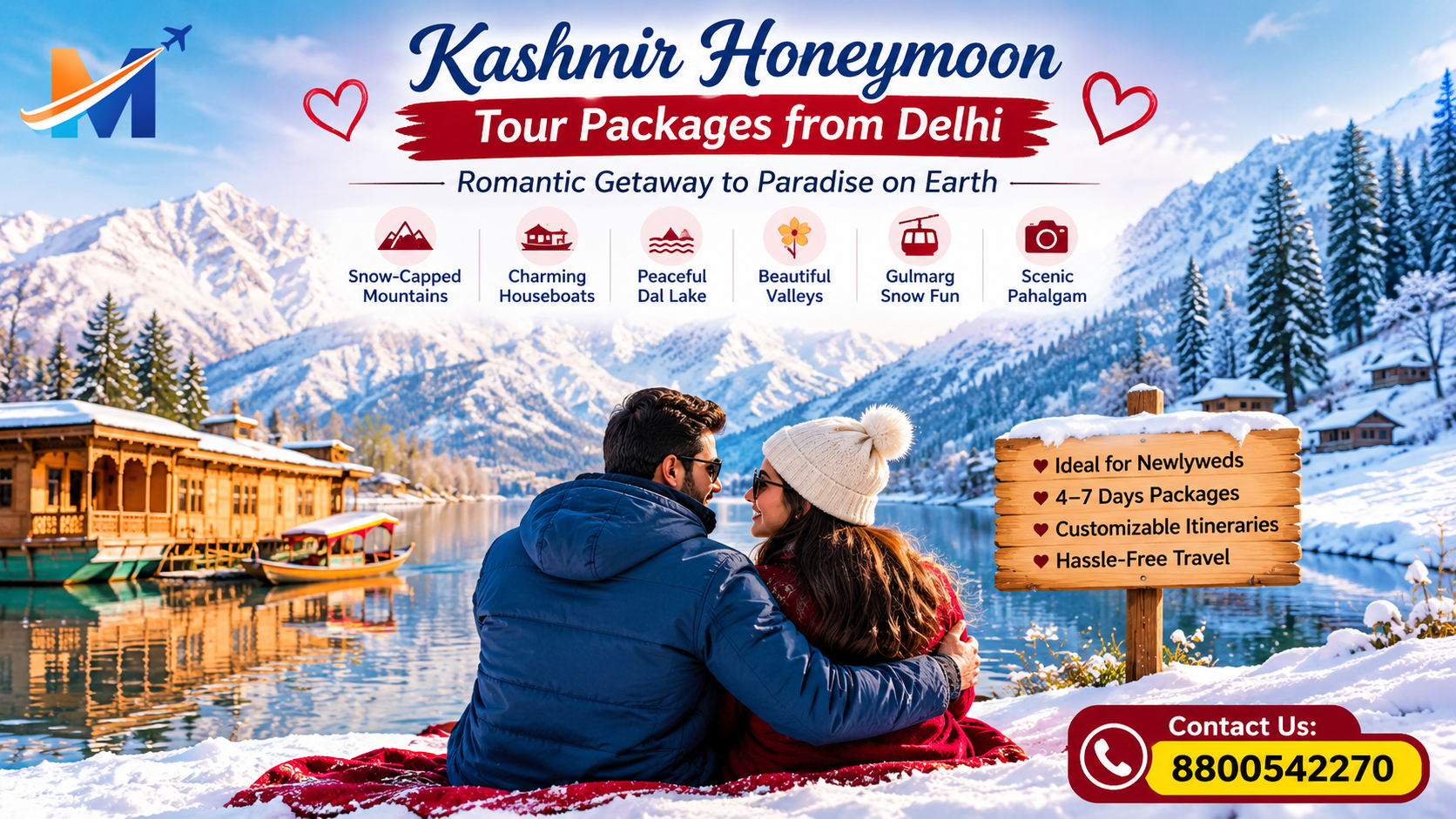 Kashmir Honeymoon Tour Packages from Delhi Travel Guide