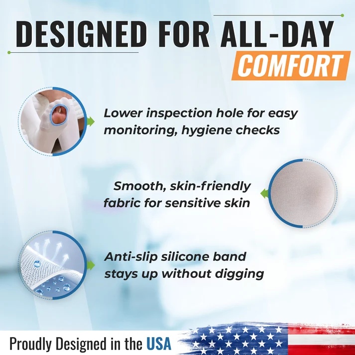 SNUG360 Anti-Embolism TED Socks Knee High 15-20 mmHg – Recovery Leg Support